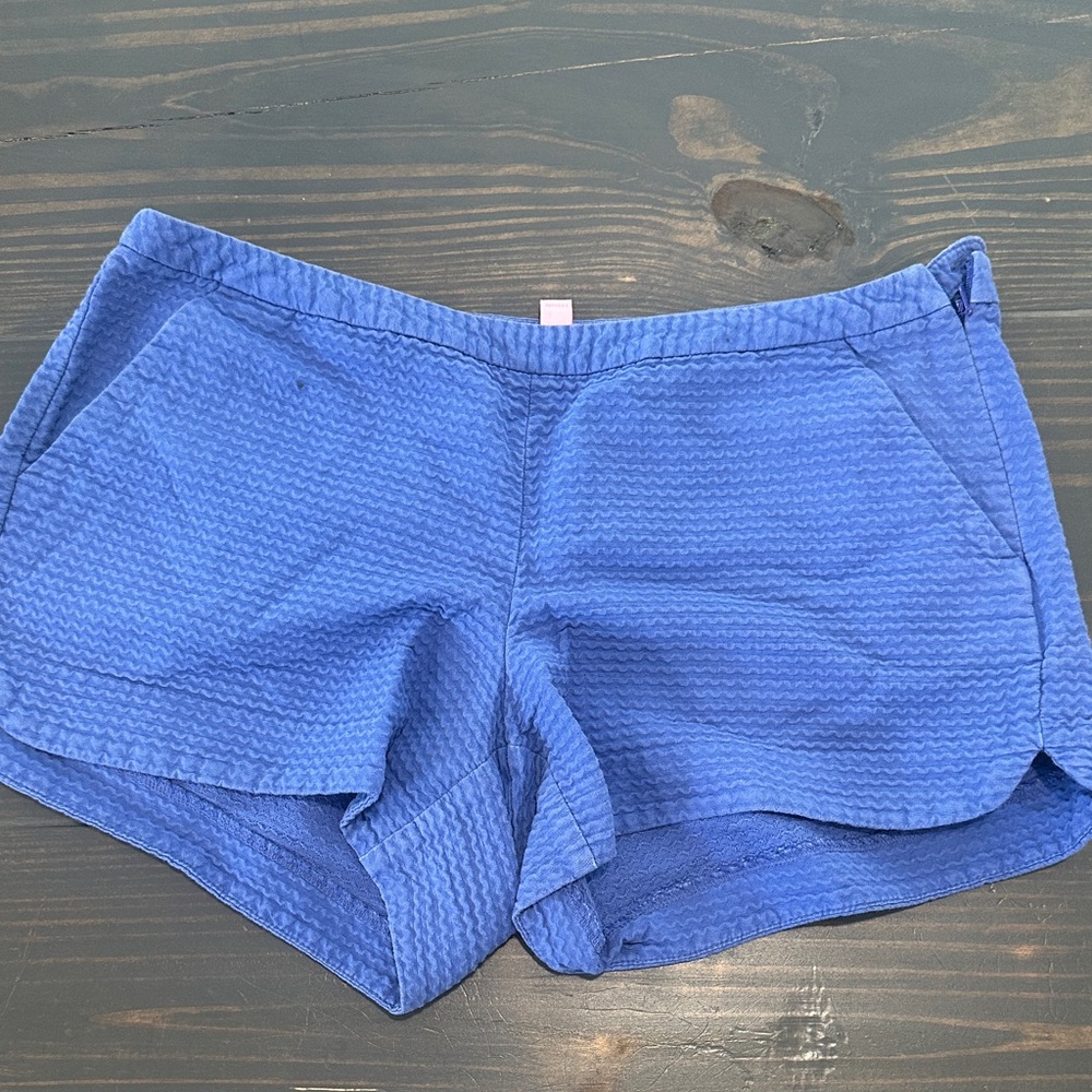 Lilly Pulitzer Textured Blue Athletic Shorts